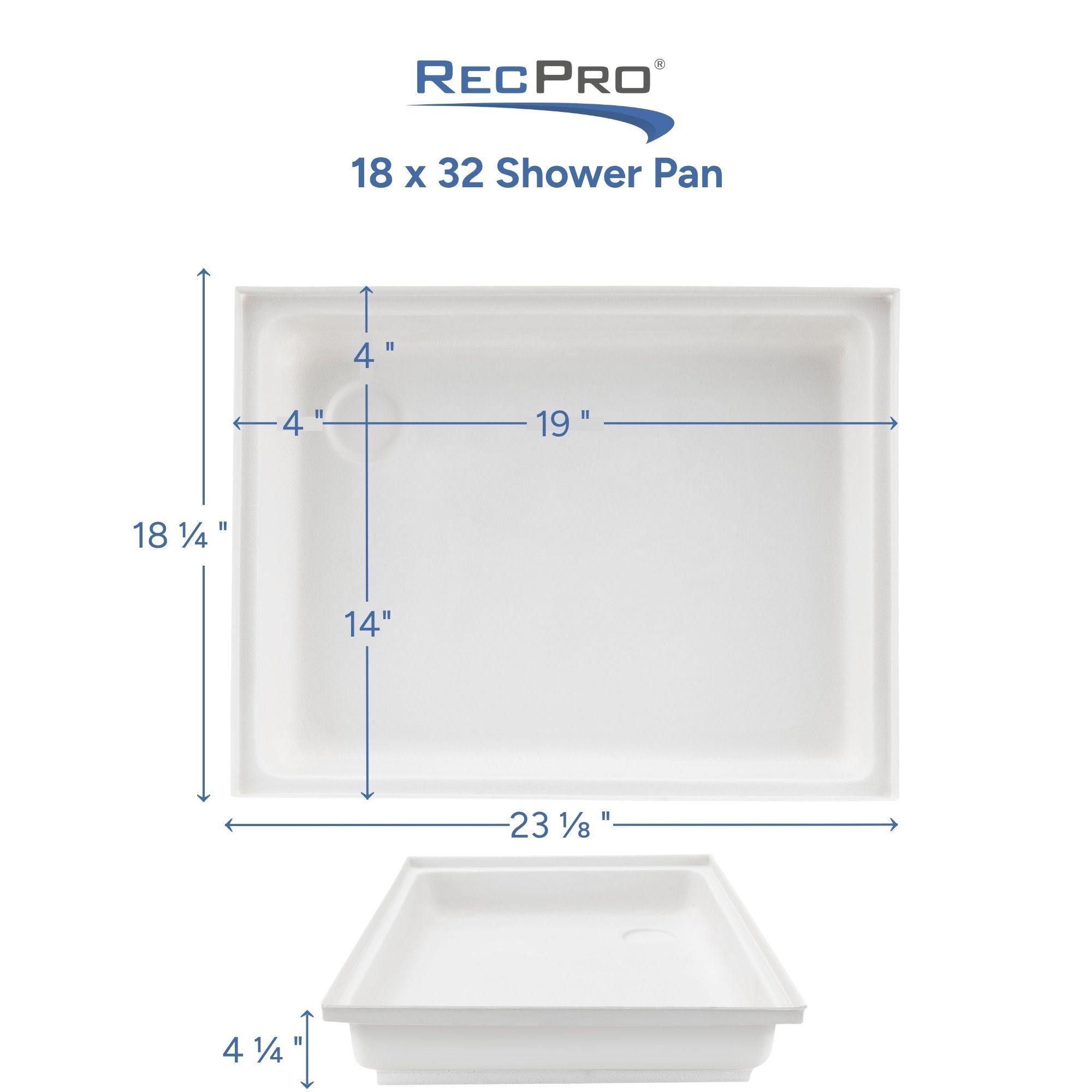 18 x 32 Shower Pan Measurements 18 x 32 Shower Pan Measurements