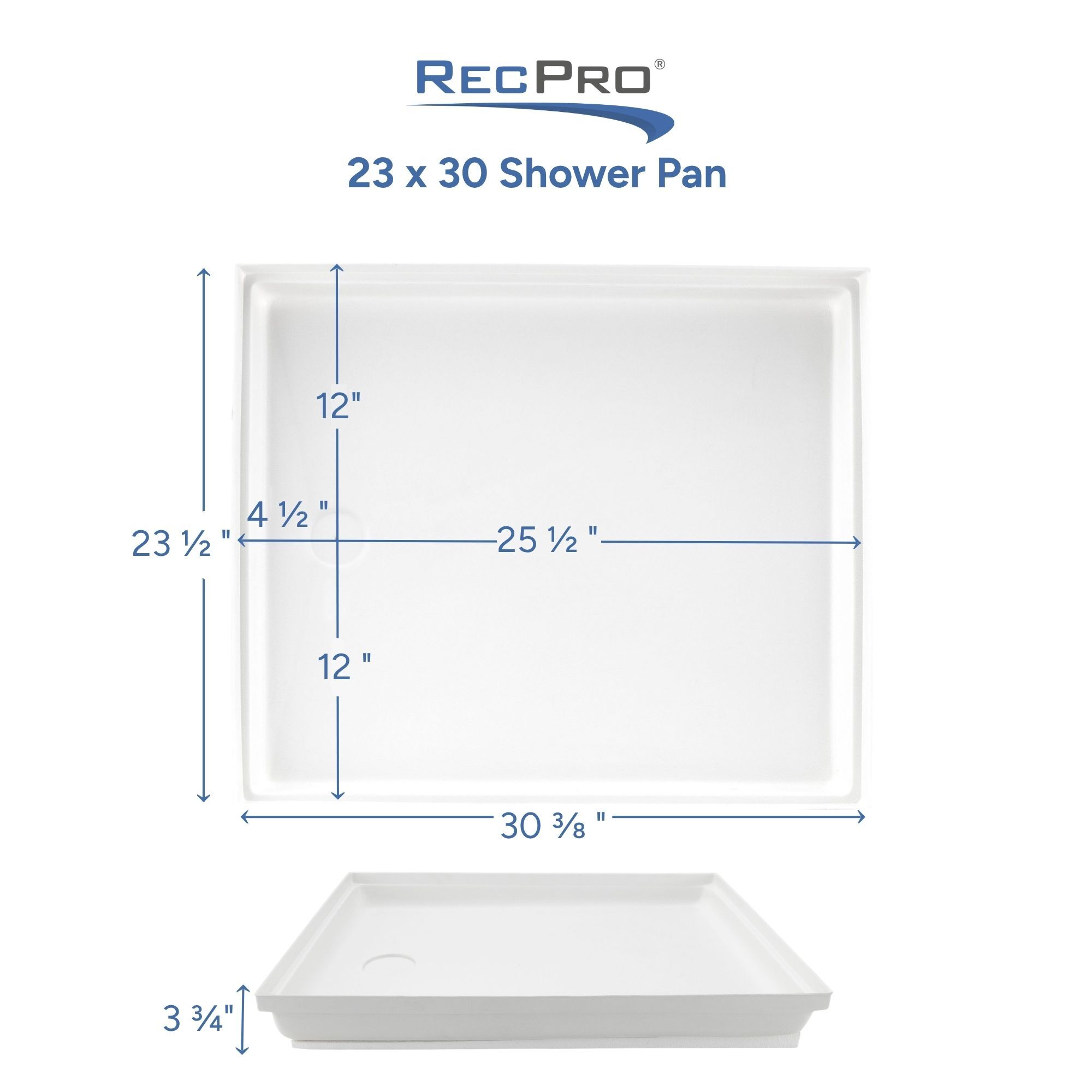 23 x 30 Shower Pan Measurements 23 x 30 Shower Pan Measurements