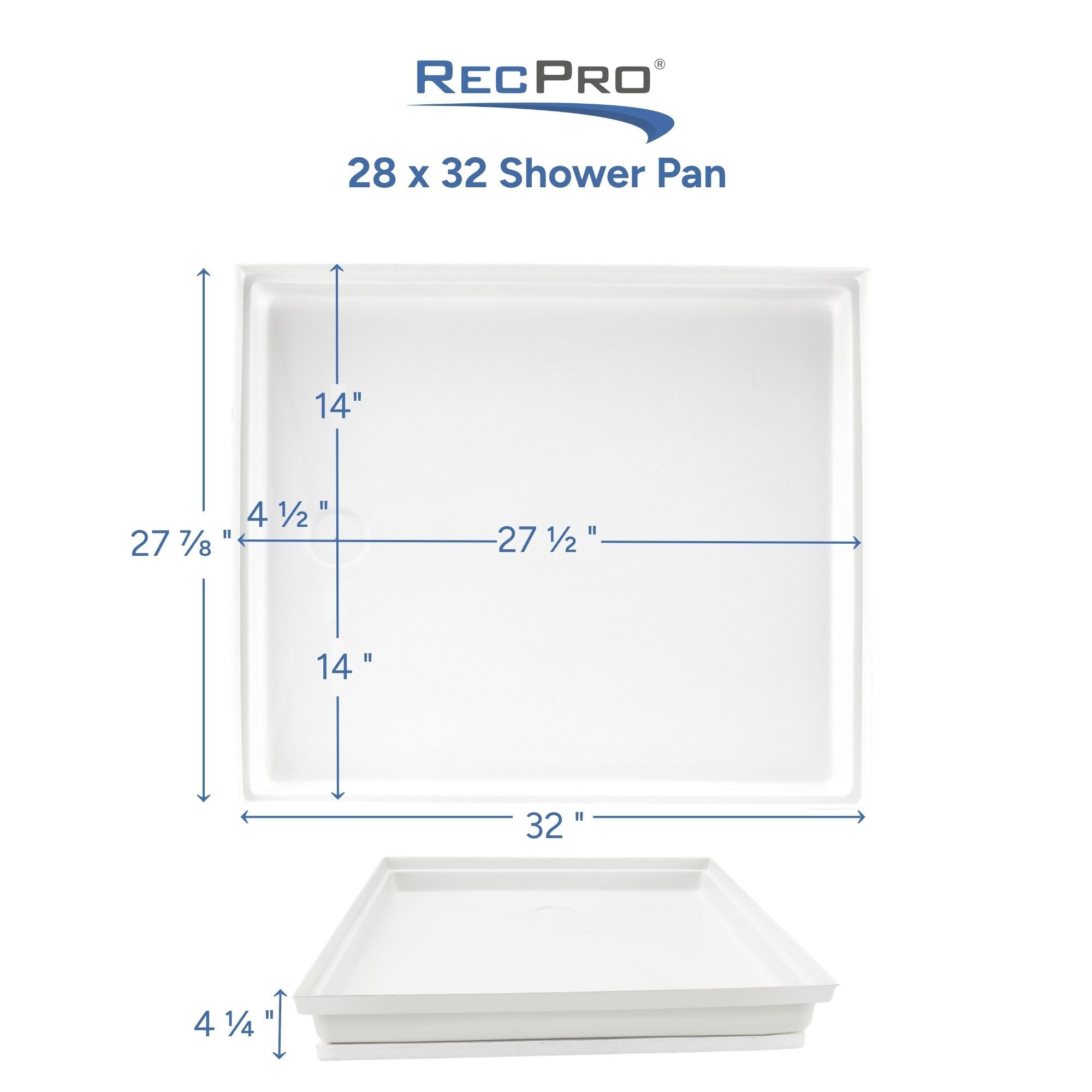 28 x 32 Shower Pan Measurements 28 x 32 Shower Pan Measurements