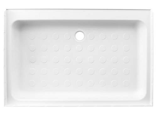 RV Shower Pan 32 x 24 x 5 Right Drain in White - RecPro