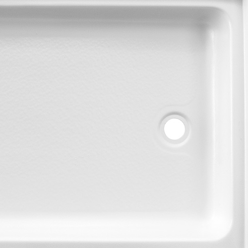 RV Shower Pan 32 x 24 x 5 Right Drain in White - RecPro