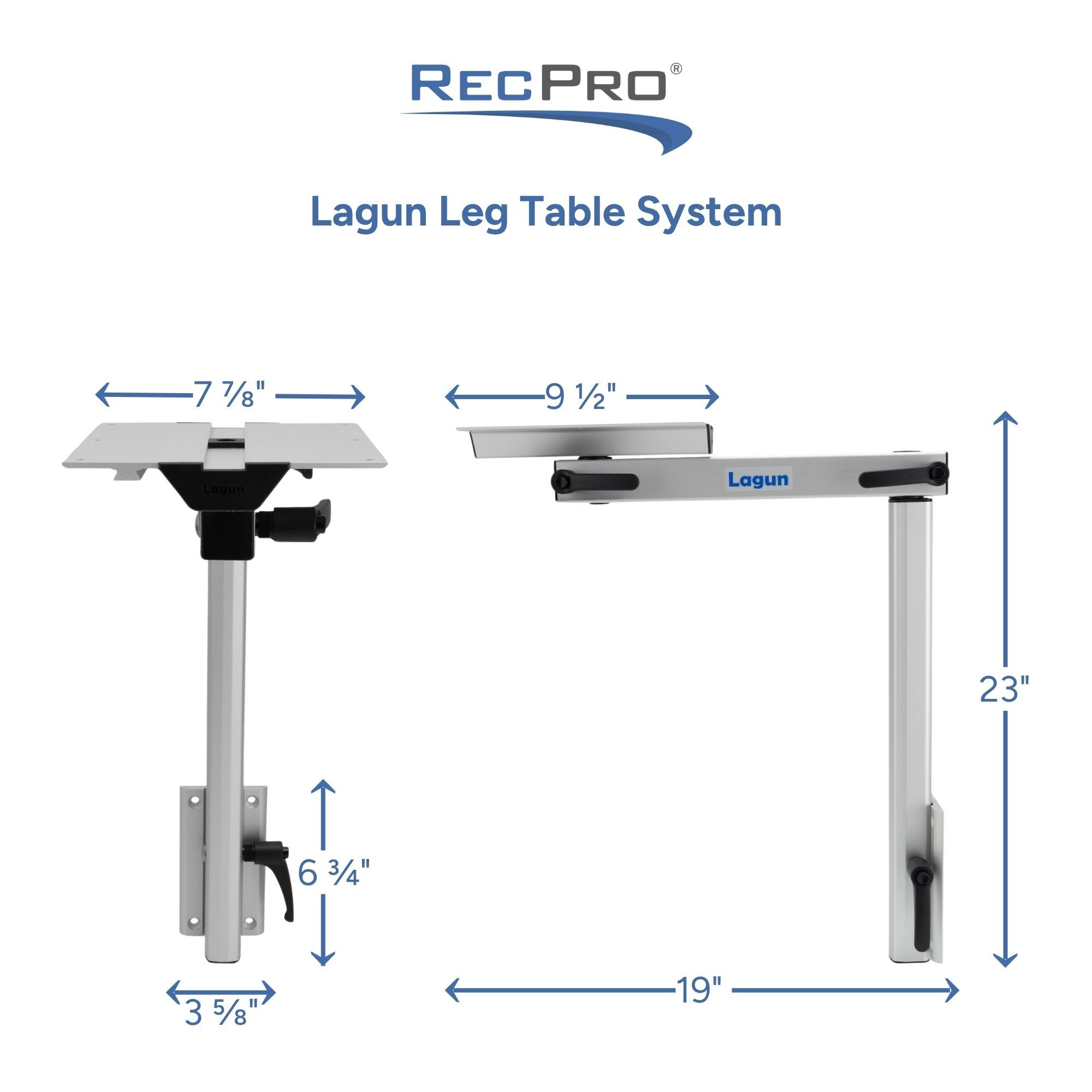 Lagun Leg Table System Measurements Lagun Leg Table System Measurements
