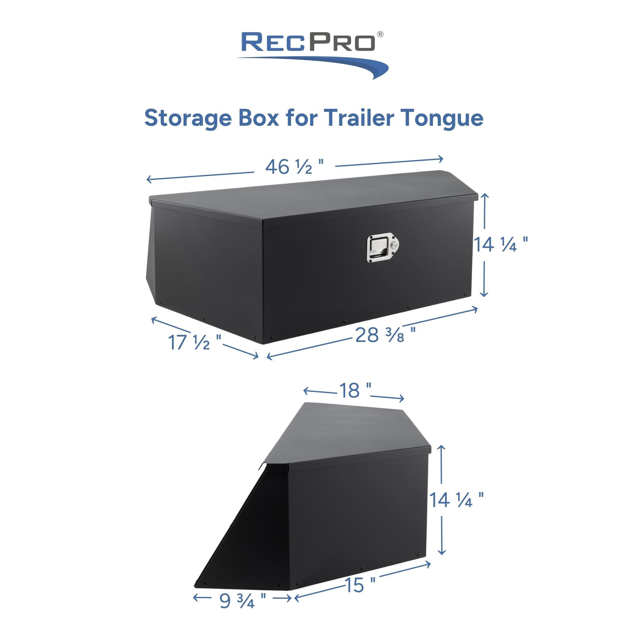 Storage Box for Trailer Tongue Measurements