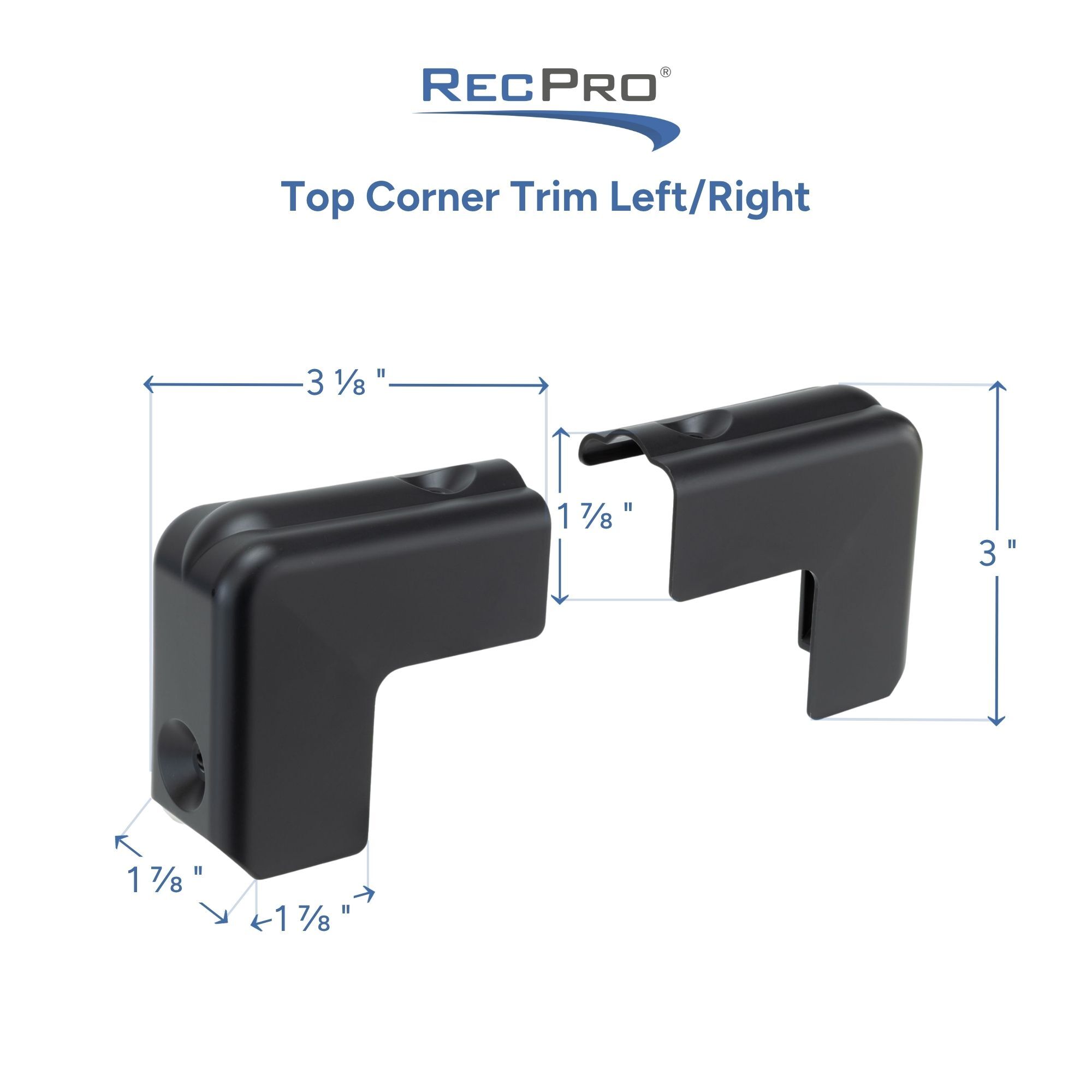 Top Corner Trim Left/Right Measurements Top Corner Trim Left/Right Measurements