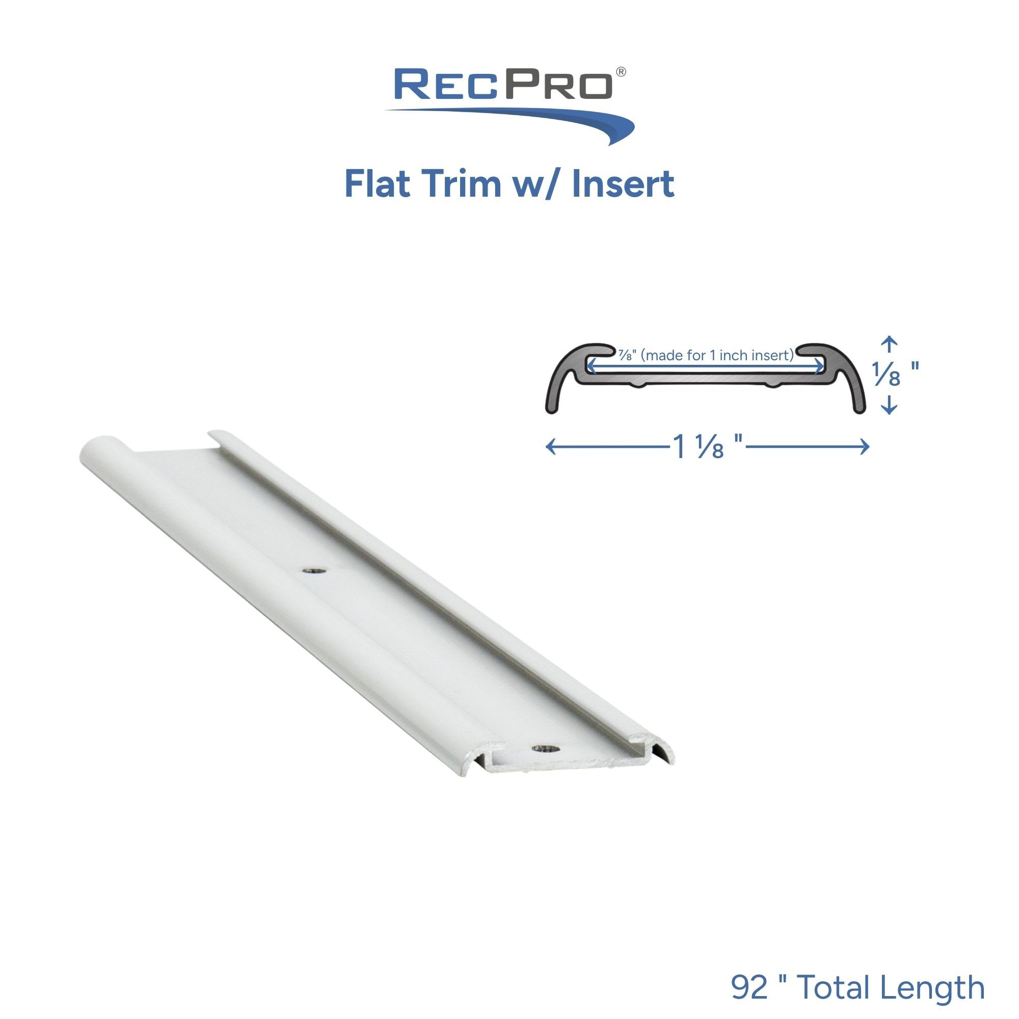 Flat Trim w/Insert Measurements Flat Trim w/Insert Measurements