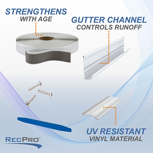 Gutter rail insert Trim