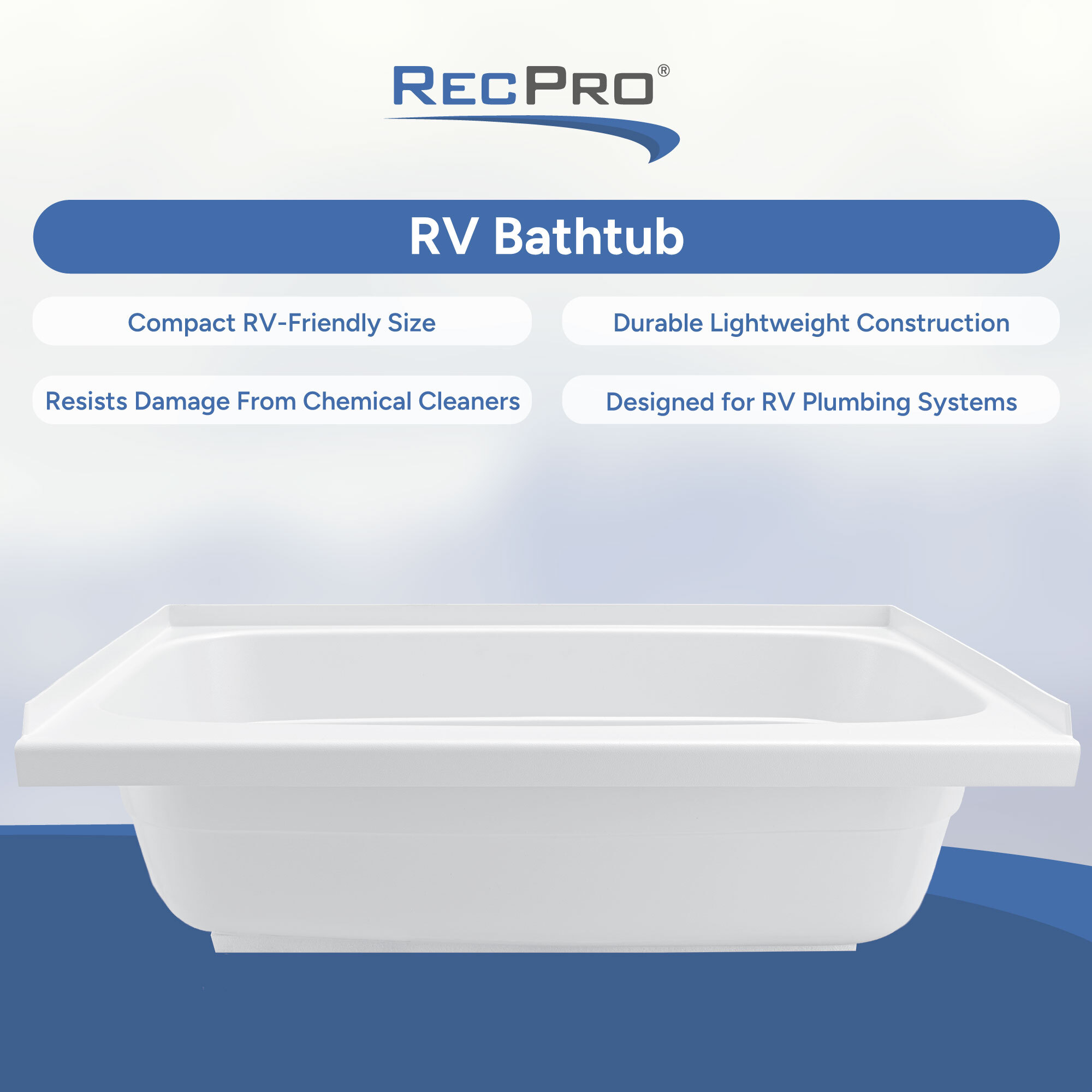 Compact, Durable Lightweight, Resists Damage from Chemical Cleaner, Designed for RV Plumbing Systems 