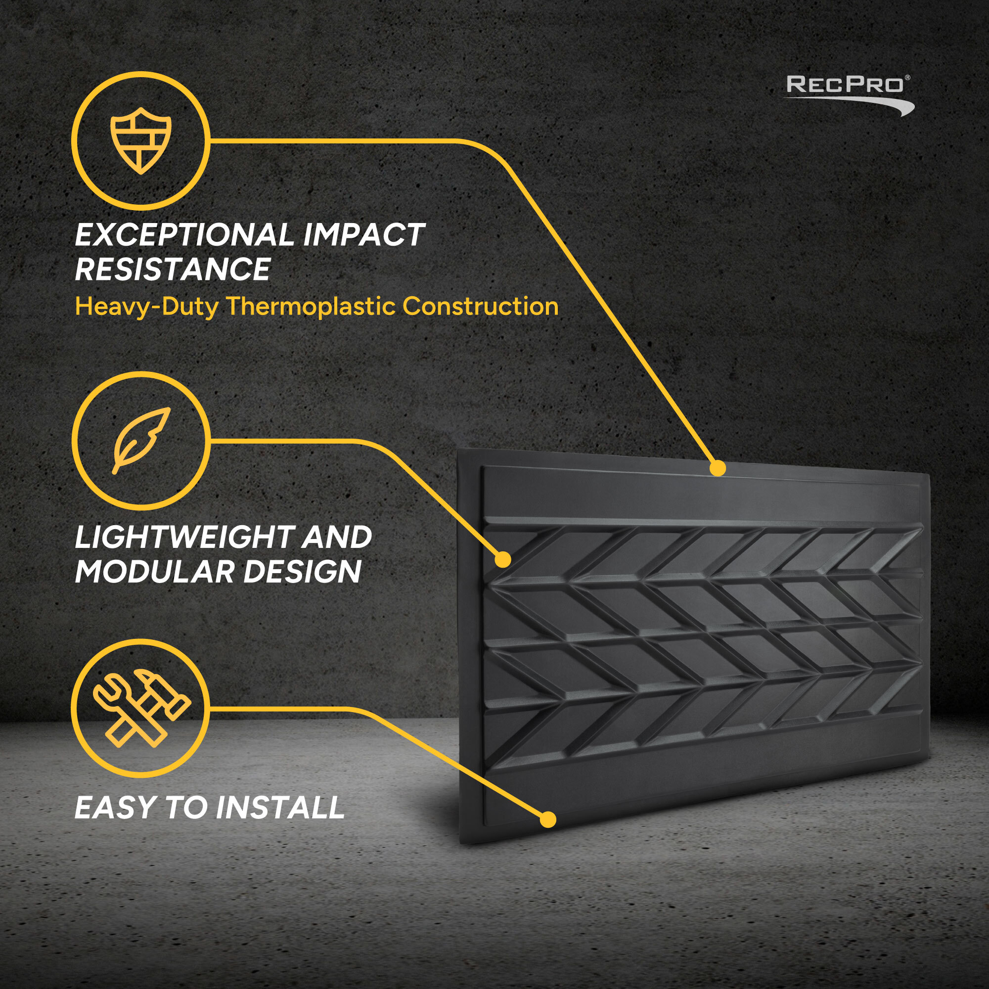 Exceptional Impact Resistance, Lightweight and Modular Design, Easy To Install Exceptional Impact Resistance, Lightweight and Modular Design, Easy To Install