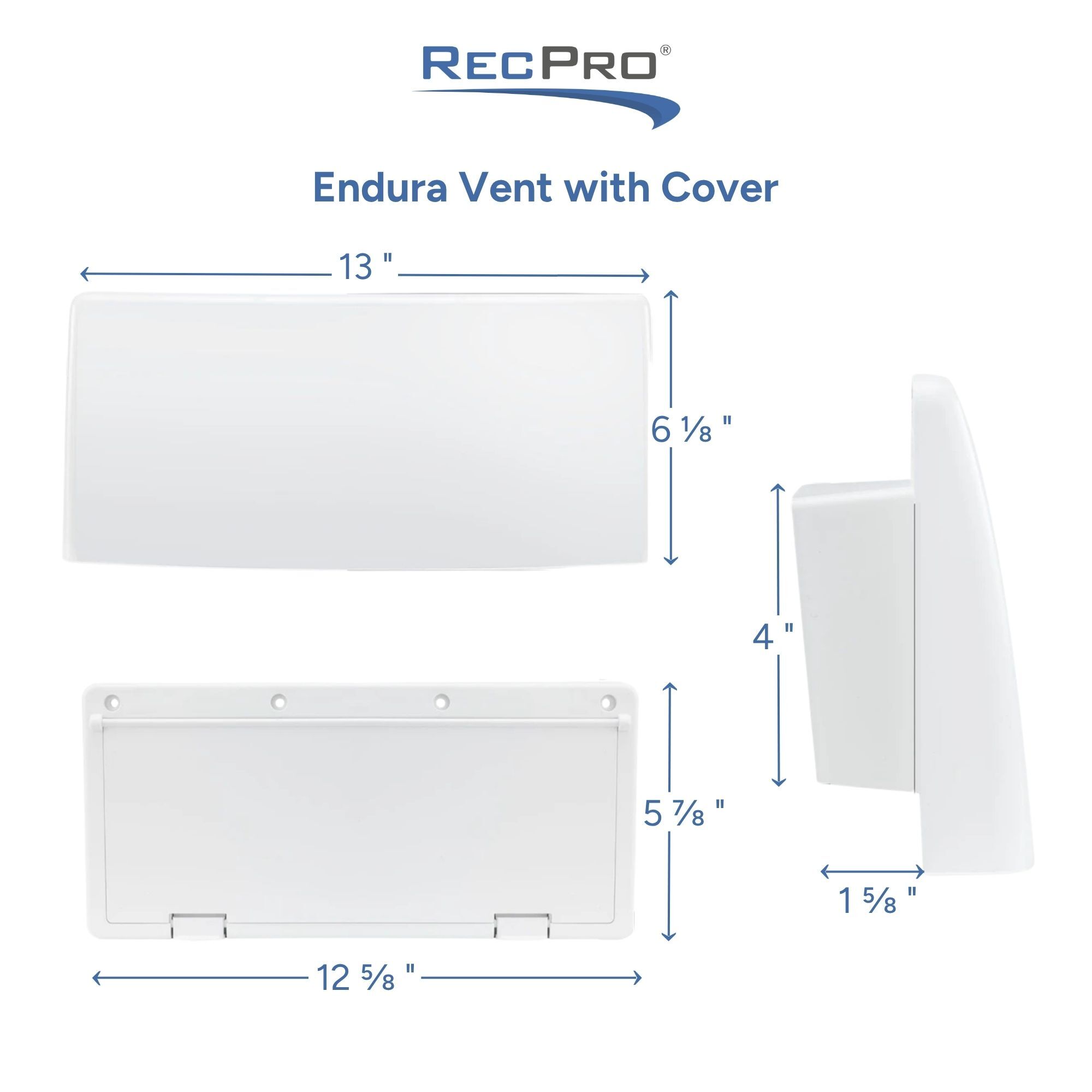 Endura Vent with Cover Measurements Endura Vent with Cover Measurements