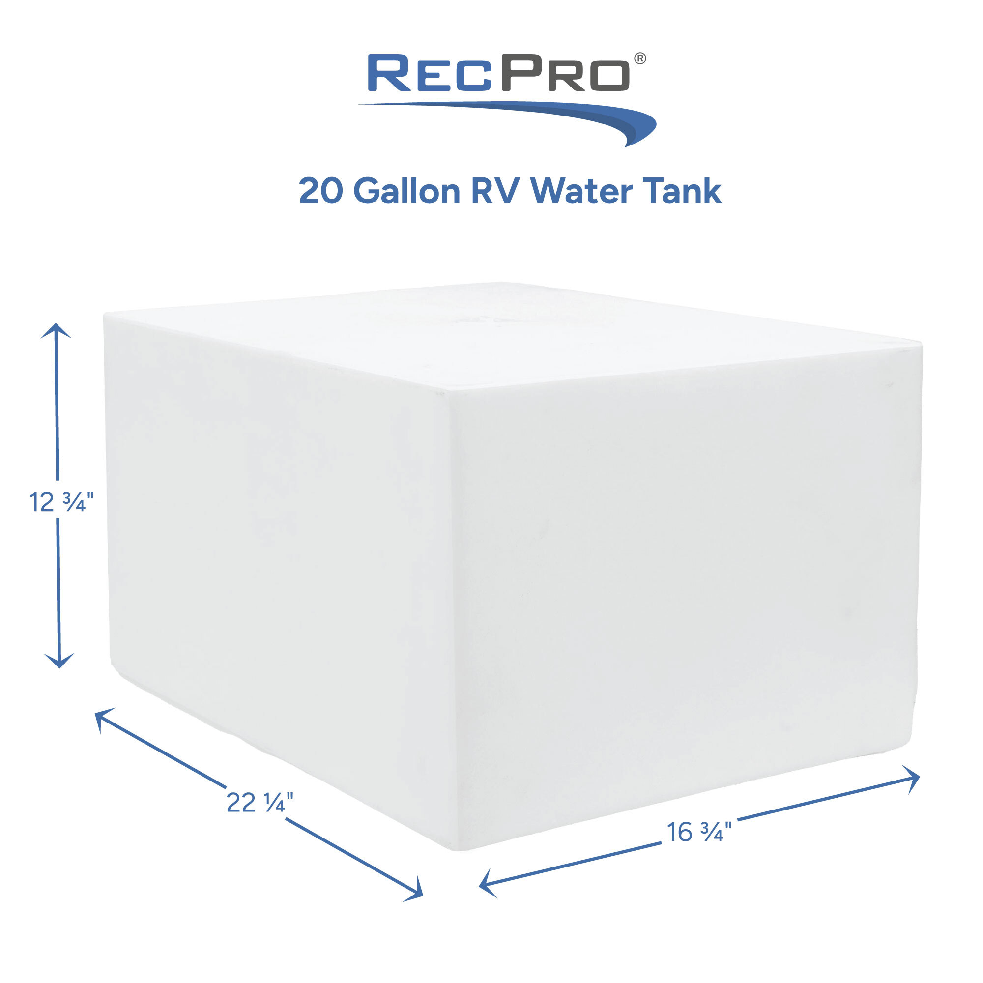 20 Gallon RV Water Tank Measurements