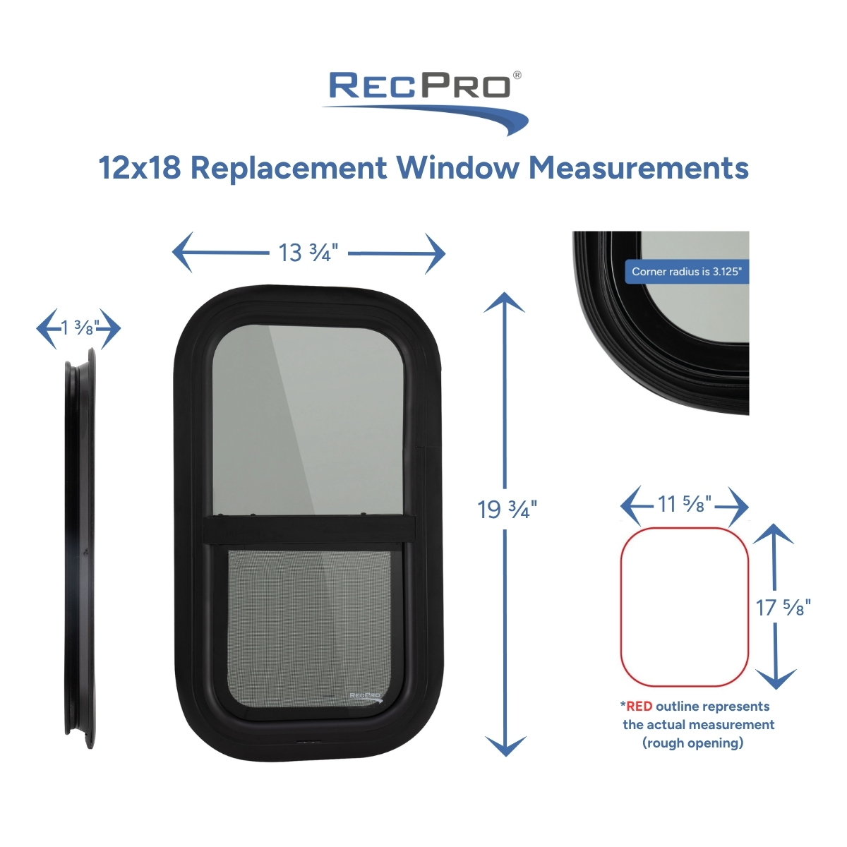 12x18 Replacement Window Measurements 12x18 Replacement Window Measurements