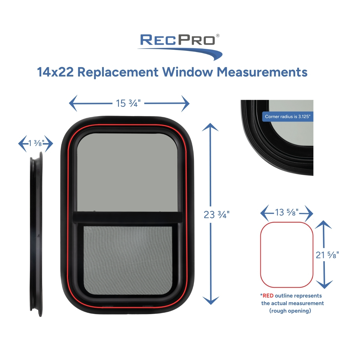 14x22 Replacement Window Measurements 