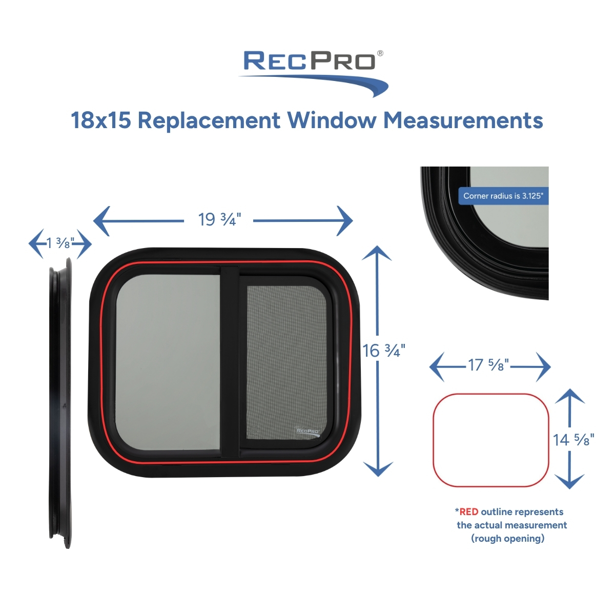 18x15 Replacement Window Measurements 
