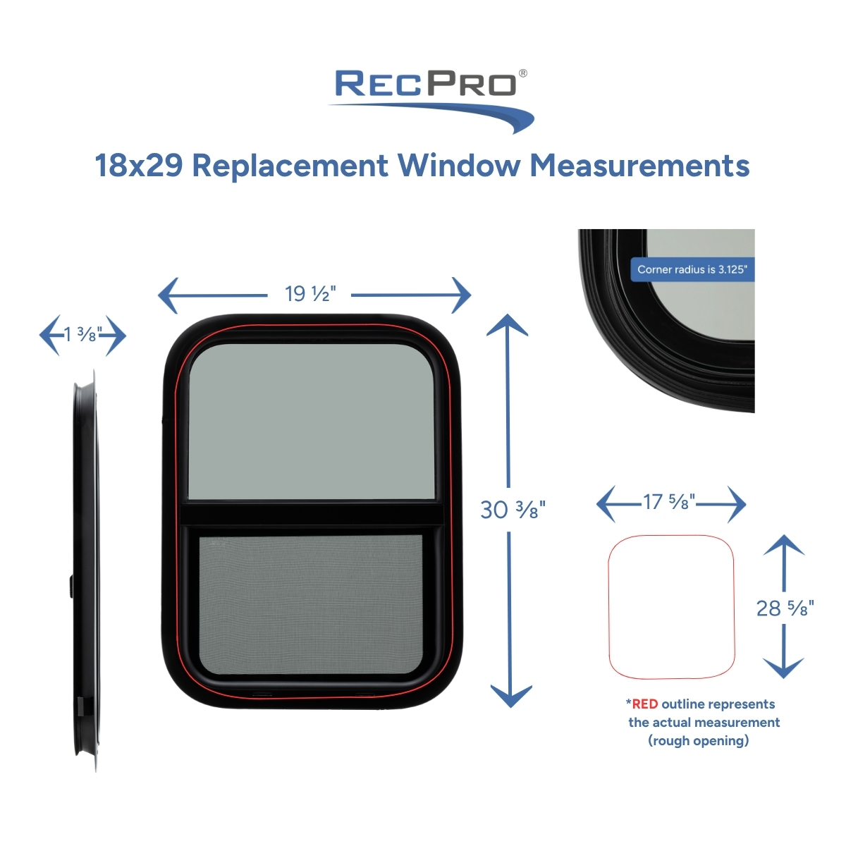 18x29 Replacement Window Measurements 18x29 Replacement Window Measurements