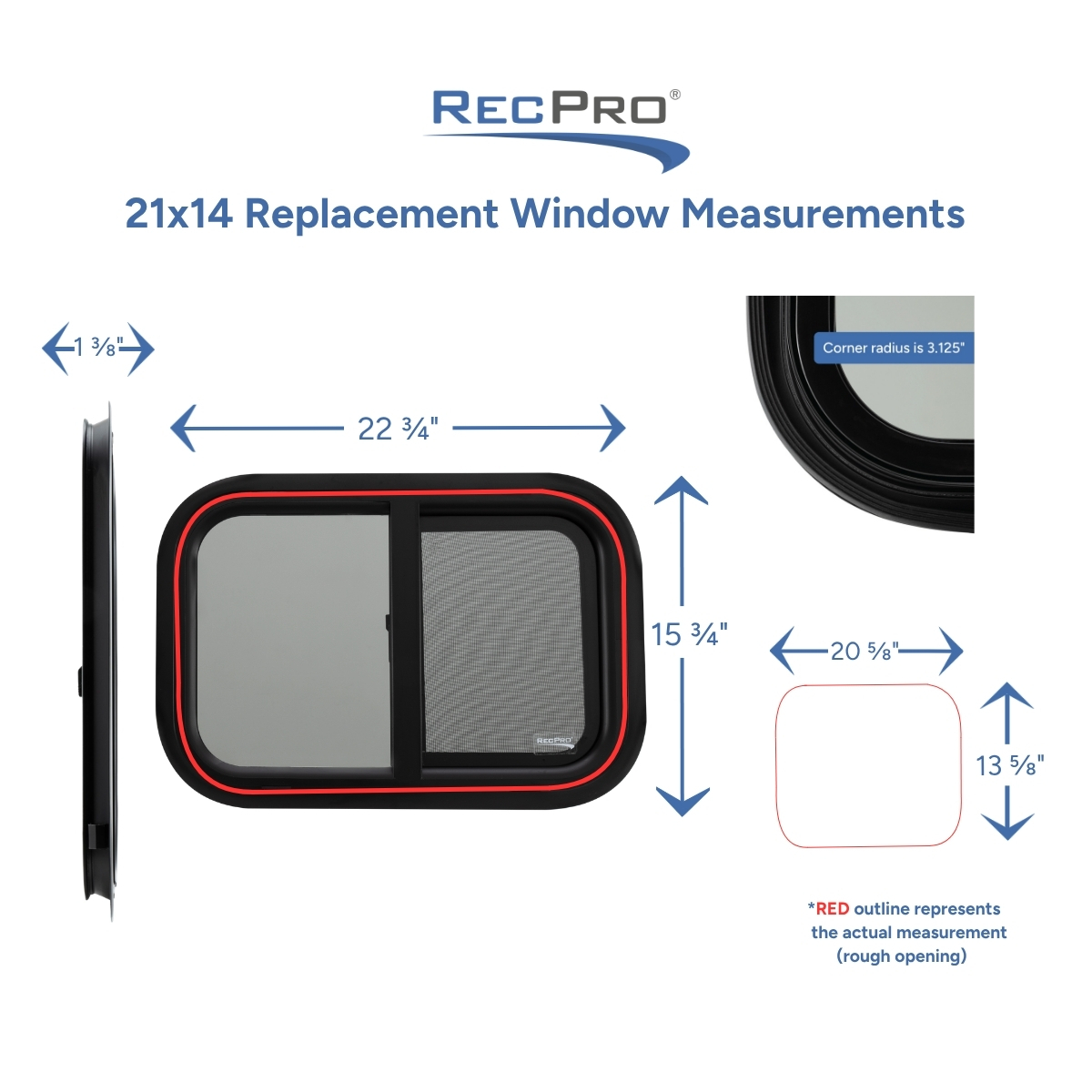 21x14 Replacement Window Measurements 