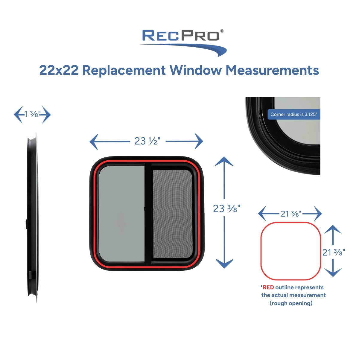 22x22 Replacement Window Measurements 22x22 Replacement Window Measurements