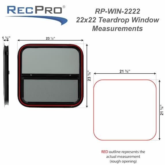 rp-win-2222 measurements 22" x 22"