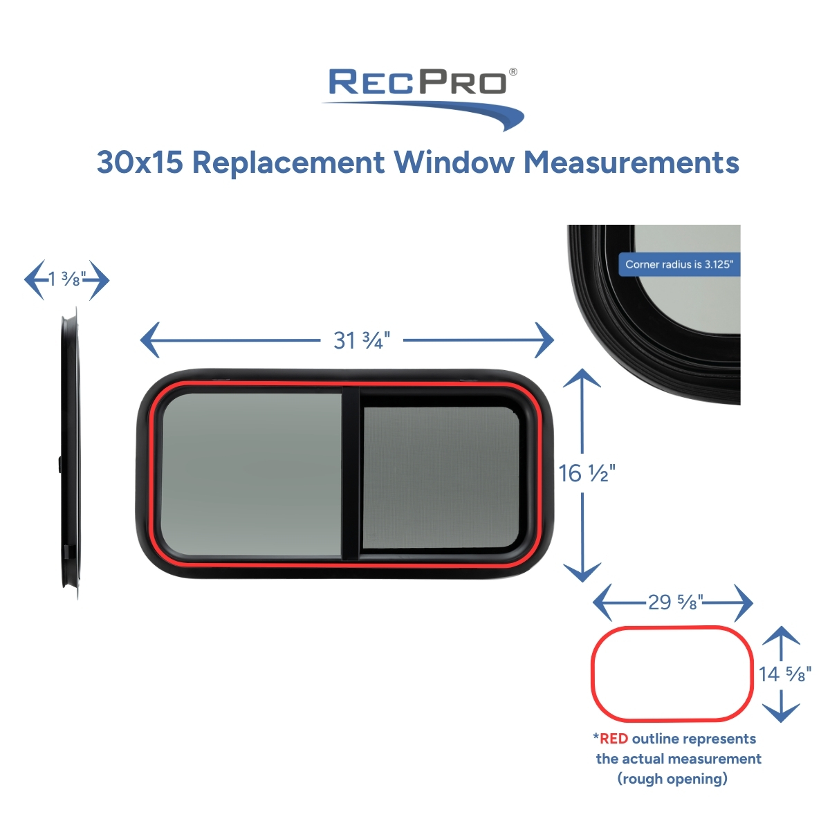 30x15 Replacement Window Measurements 30x15 Replacement Window Measurements