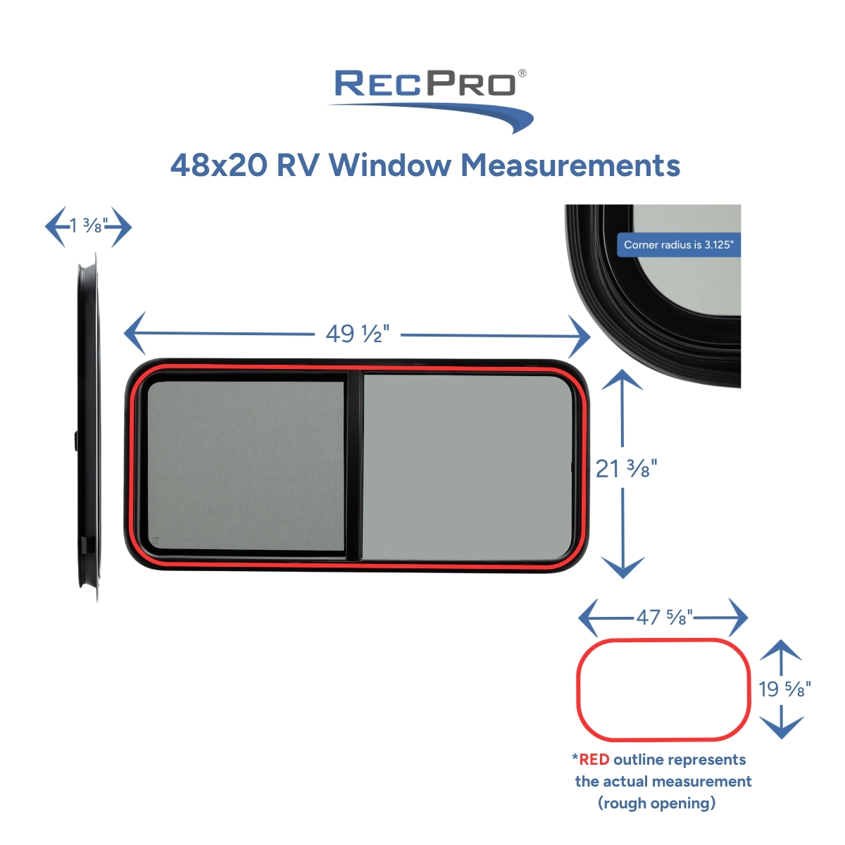 48x20 RV Window Measurements 