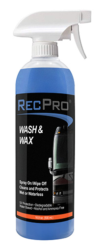 RecPro RV wash and wax bottle. RecPro RV wash and wax bottle.