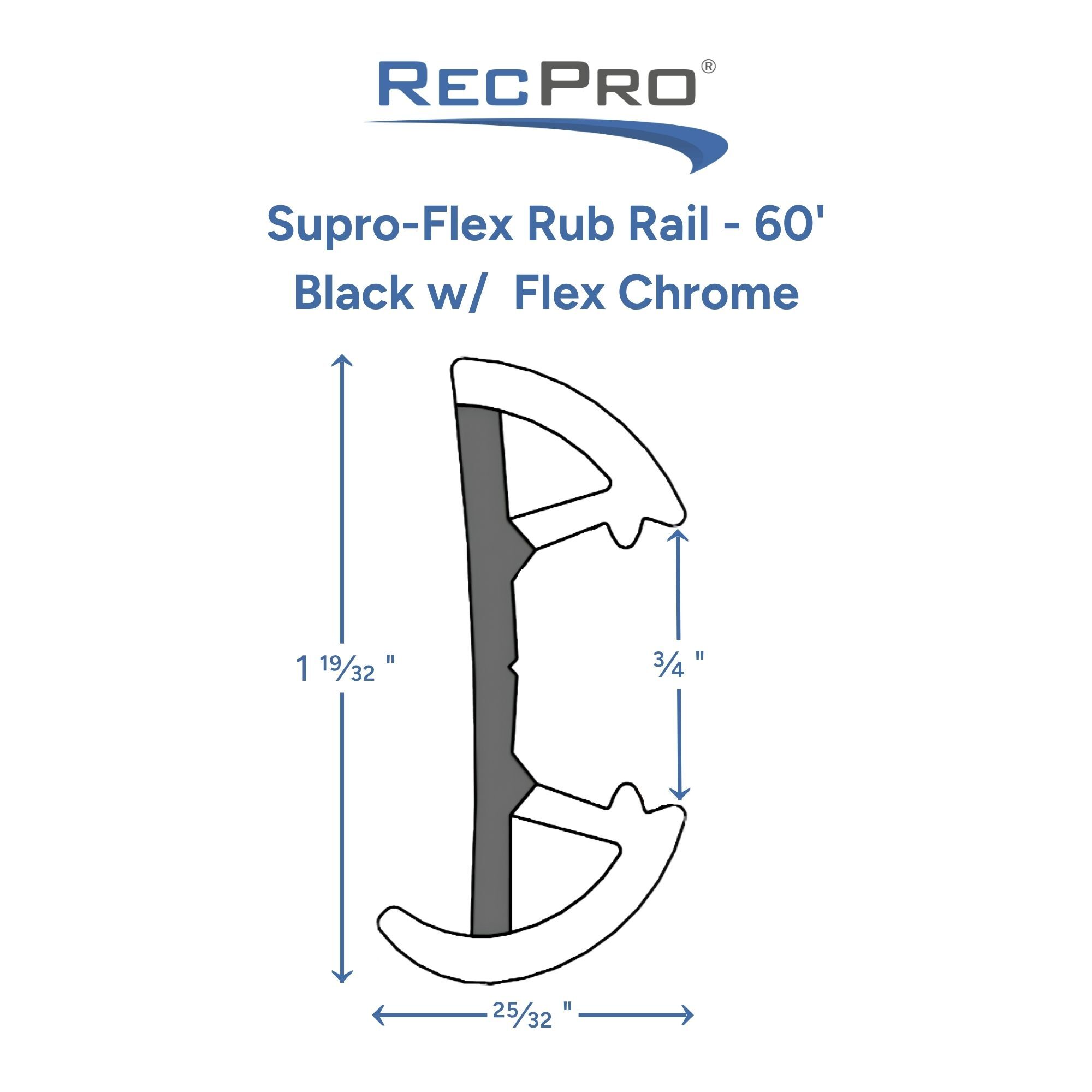 Supro-Flex Rub Rail Measurements 