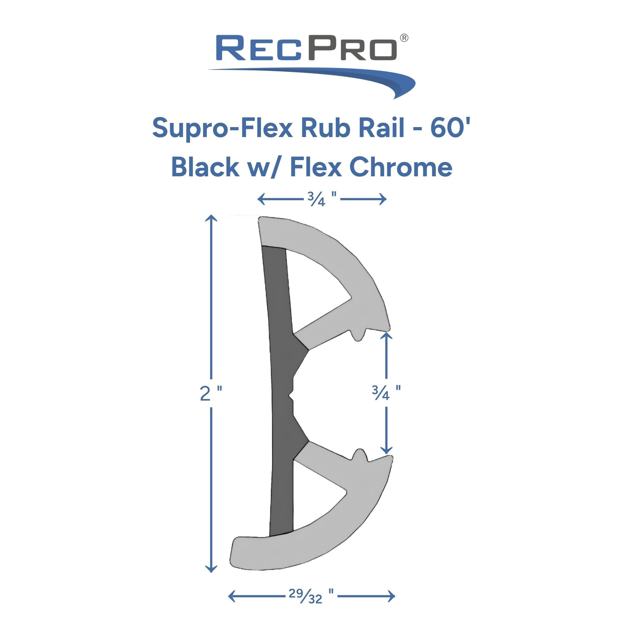 Supro-Flex Rub Rail Measurements 