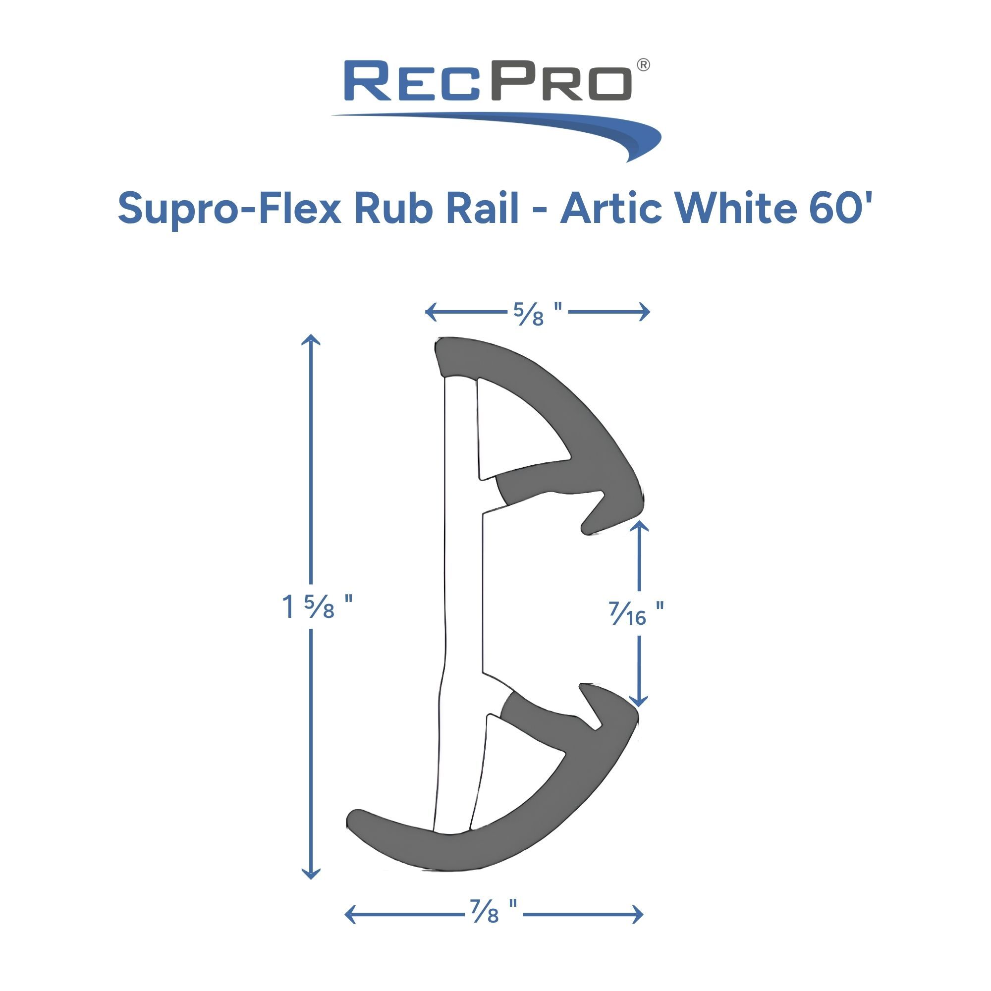 Supro-Flex Rub Rail Measurements 