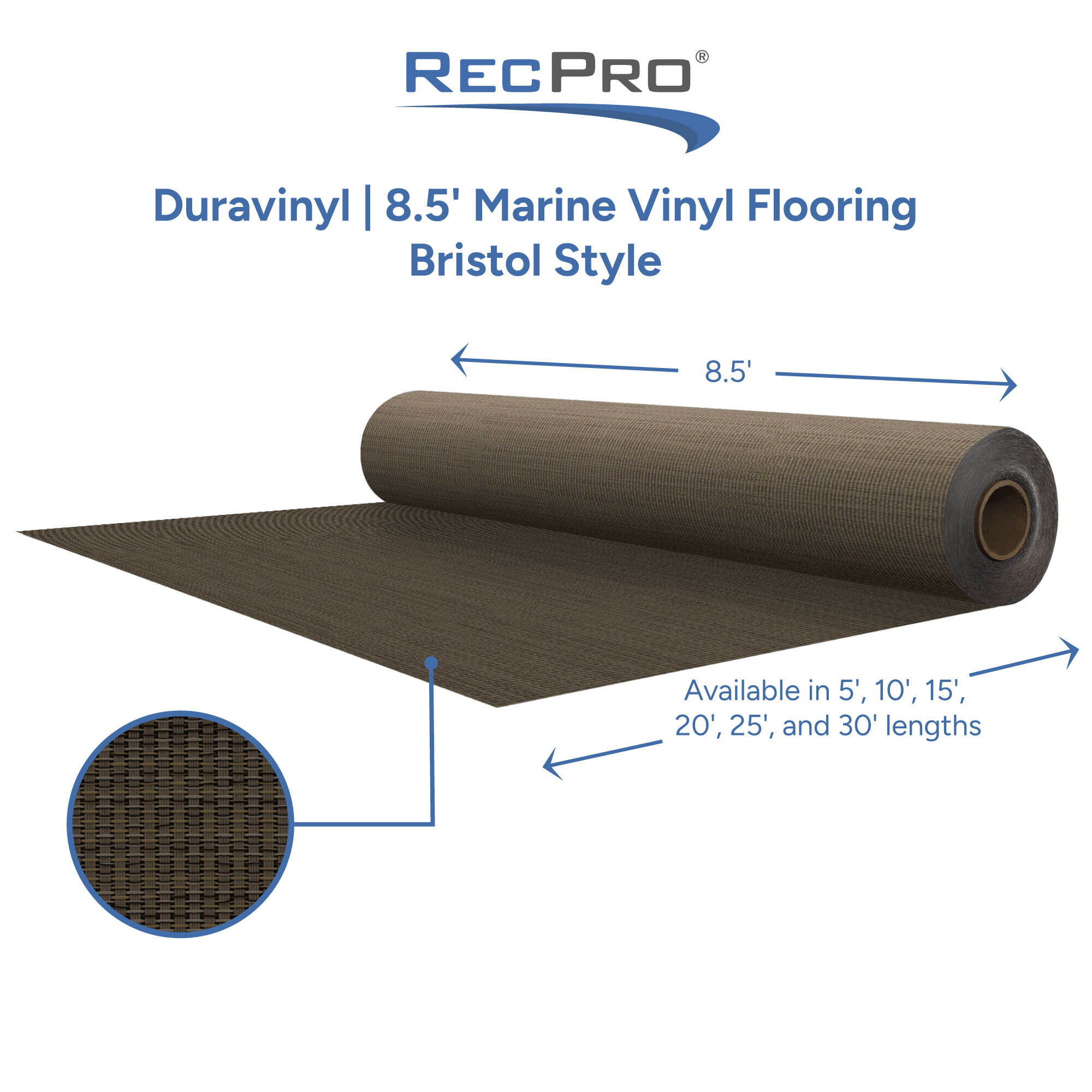Duravinyl 8.5 Marine Vinyl Flooring Bristol Style 