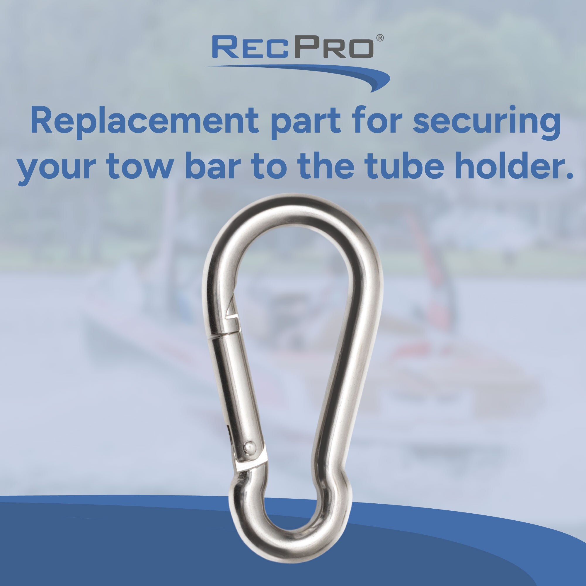 Replacement part for securing your tow bar to the tube holder