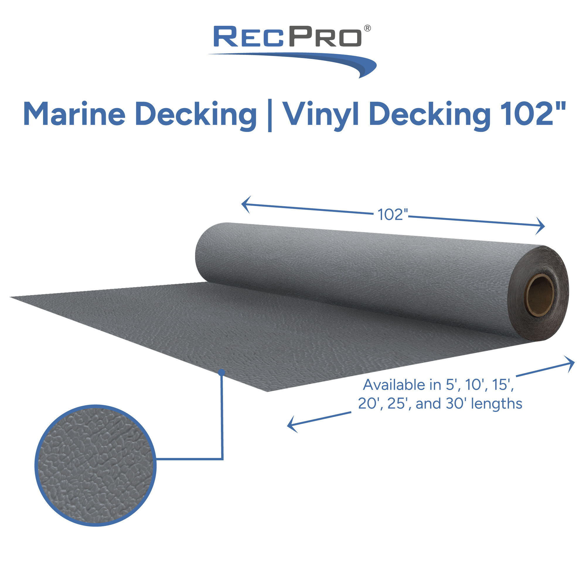 Marine Decking Vinyl Decking 102" Measurements