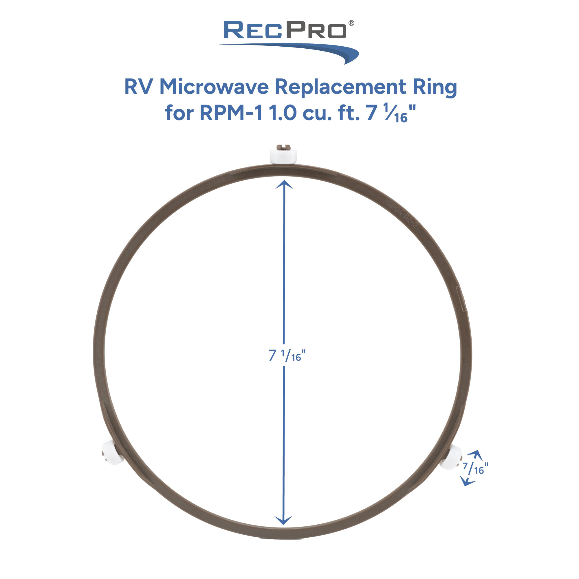 RV Microwave Replacement Ring for RPM-1 1.0 cu. ft. 7 1/16