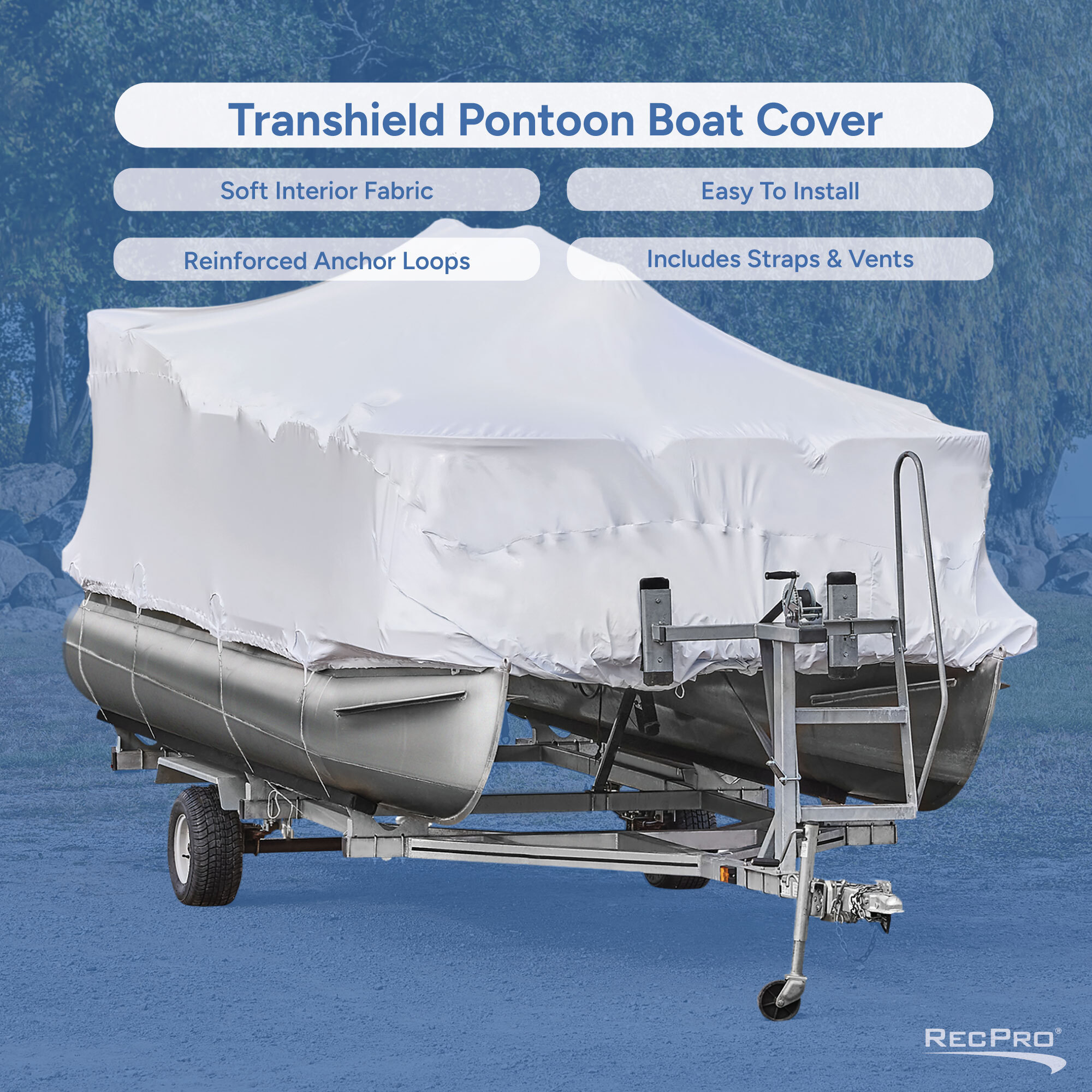 Transhield Pontoon Boat Cover Infographic 