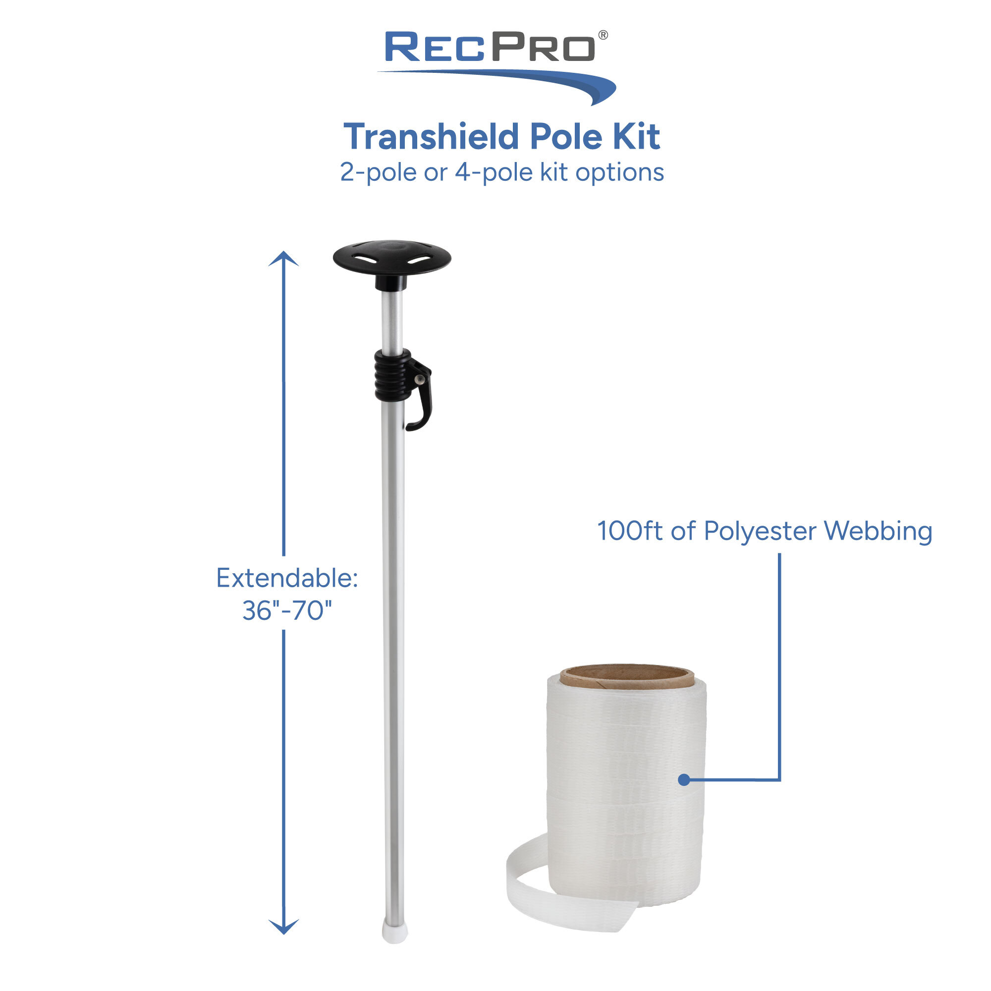 Transhield Pole Kit Measurements 
