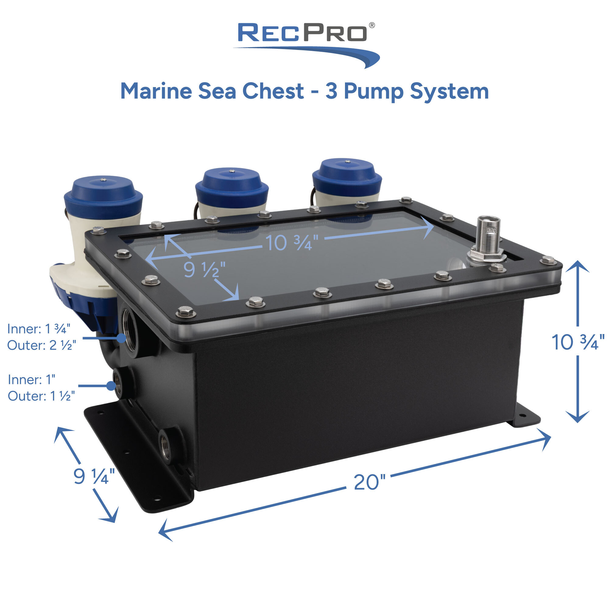 Marine Sea Chest 3 Pump System Measurements 