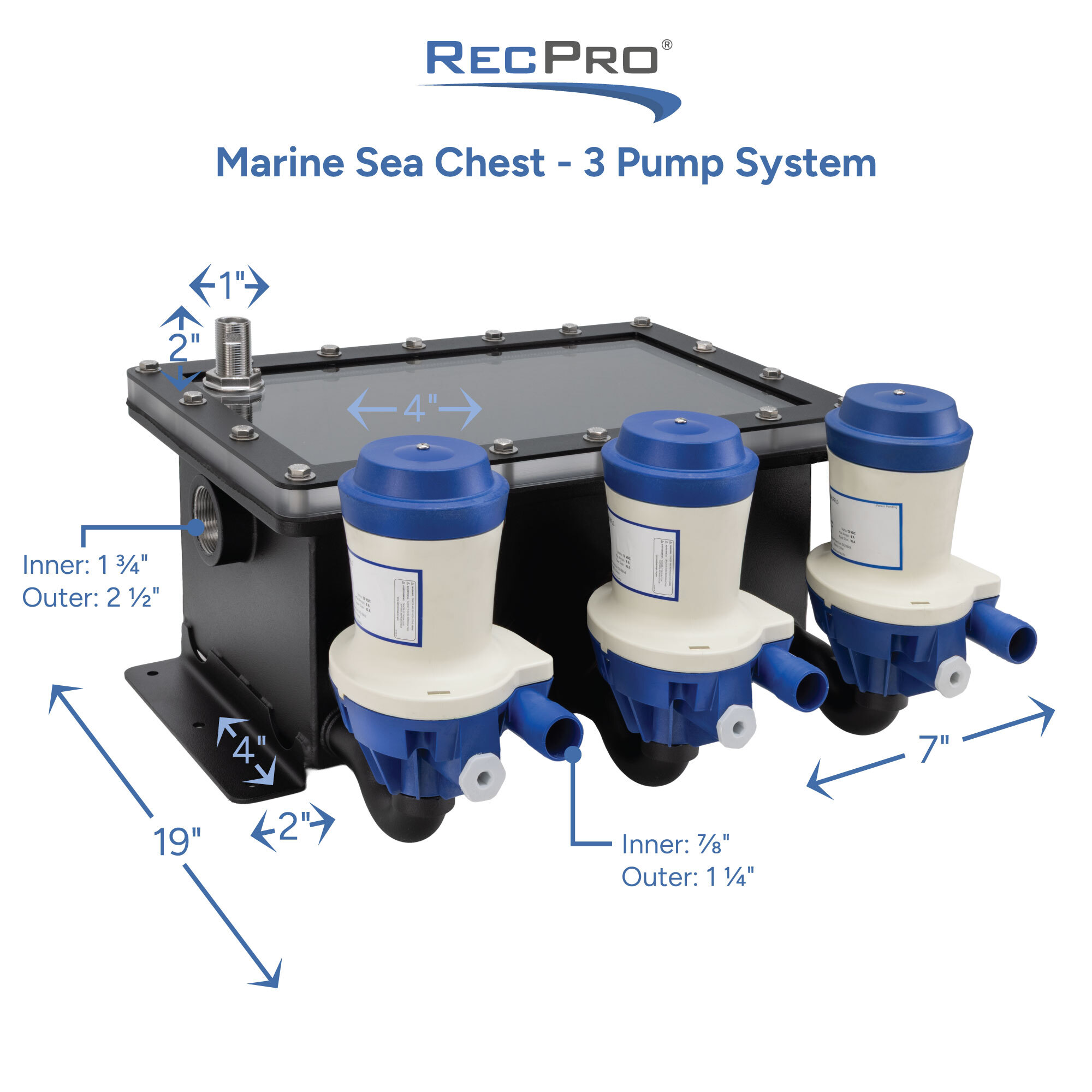 Marine Sea Chest 3 Pump System Measurements 