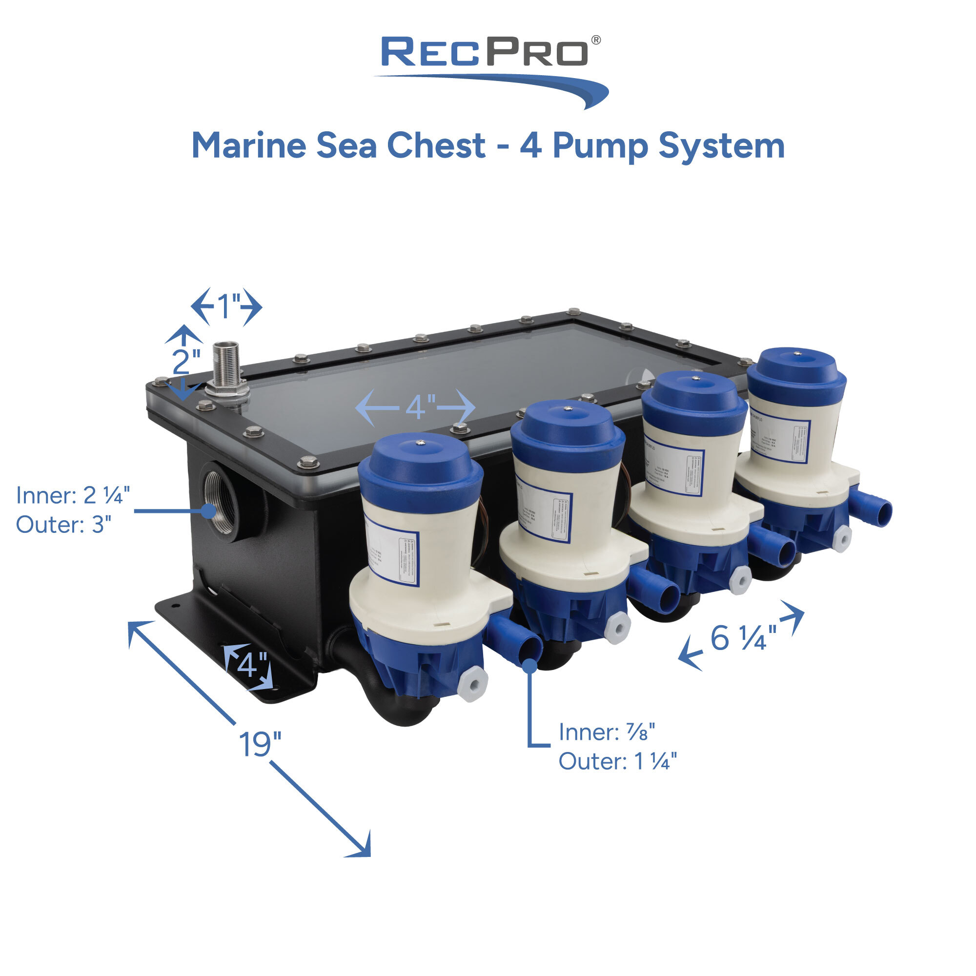 Marine Sea Chest 4 Pump System Measurements 