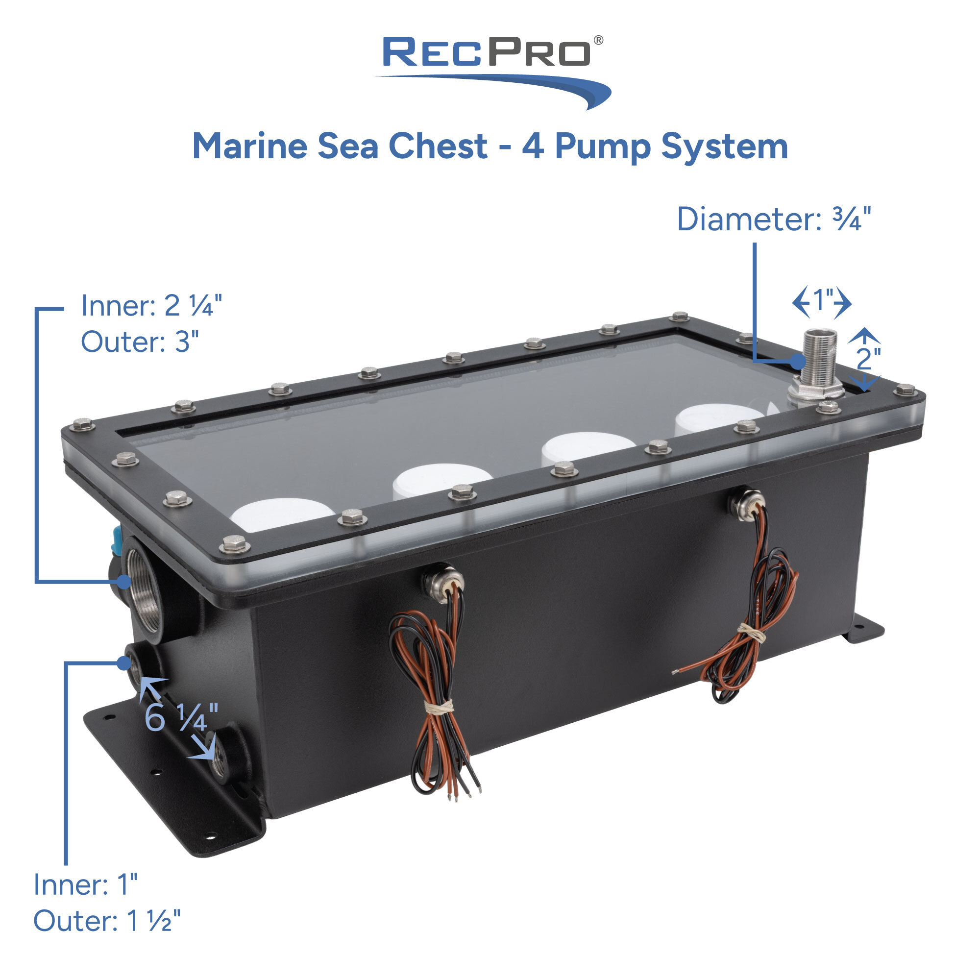 Marine Sea Chest 4 Pump System Measurements 