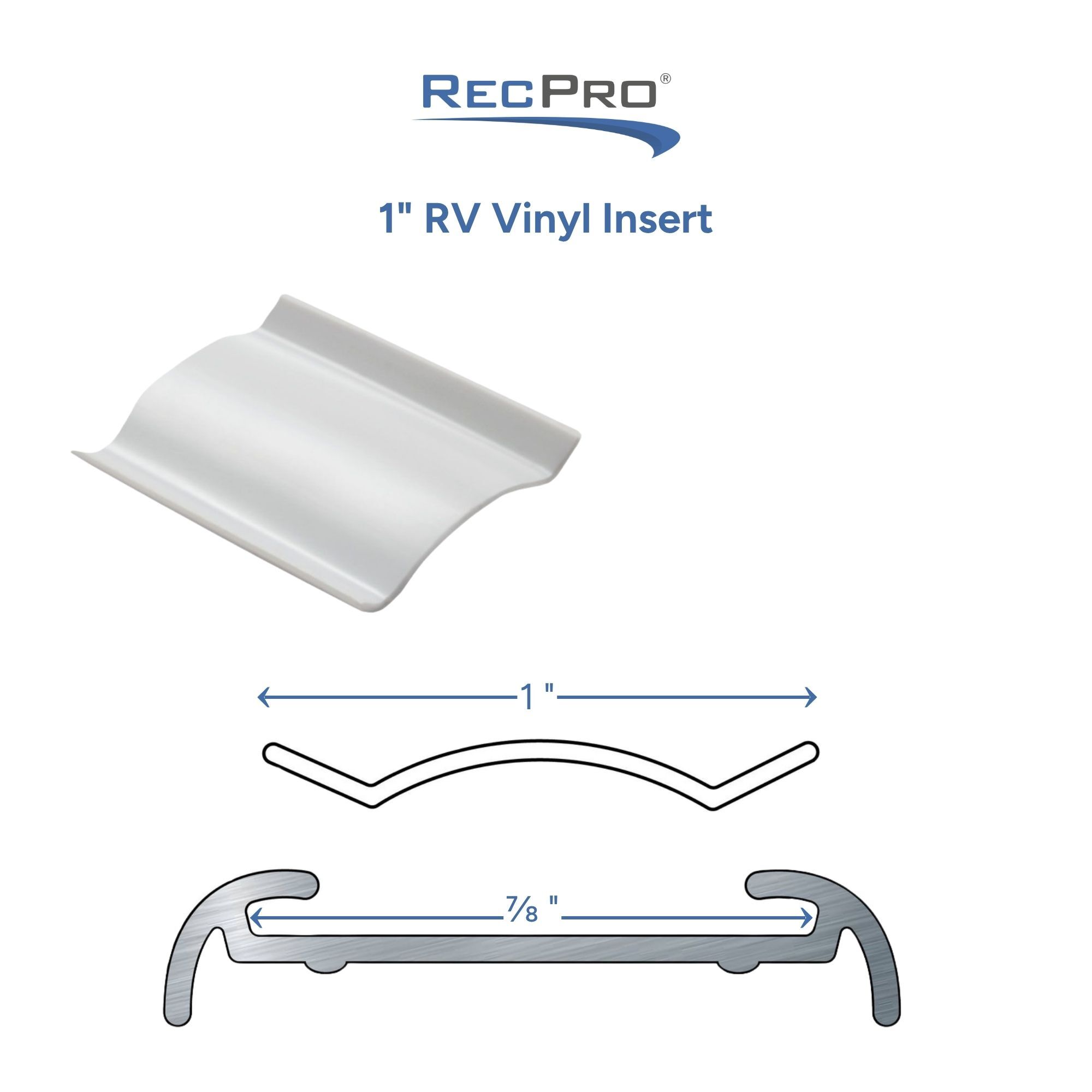 1" RV Vinyl Insert Measurements 1" RV Vinyl Insert Measurements