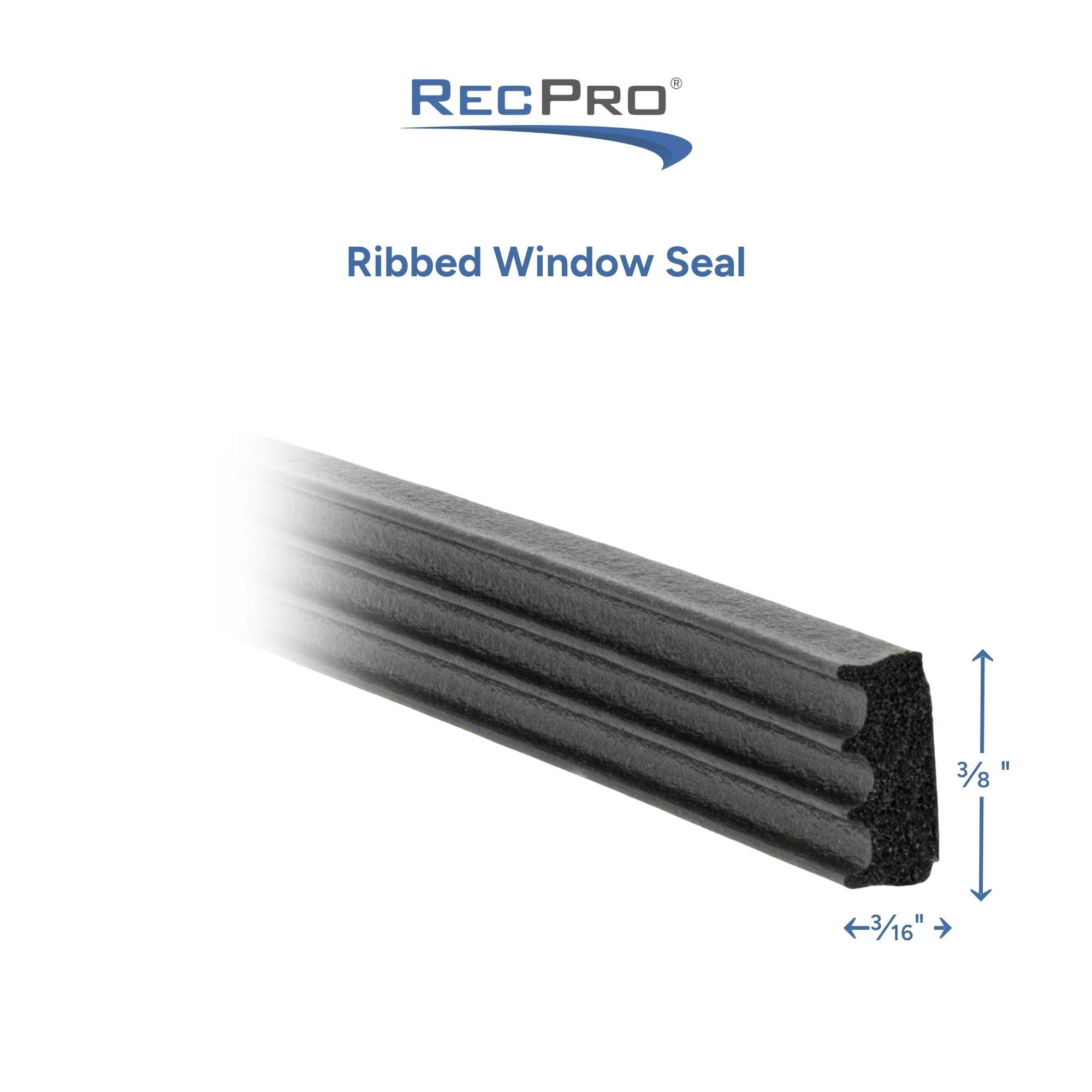 Ribbed Window Seal Measurements Ribbed Window Seal Measurements