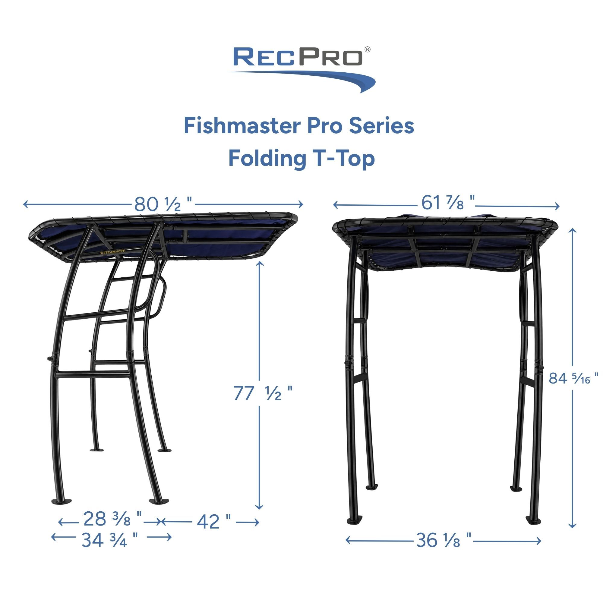 Fishmaster Pro Series Folding T-Top Measurements Fishmaster Pro Series Folding T-Top Measurements