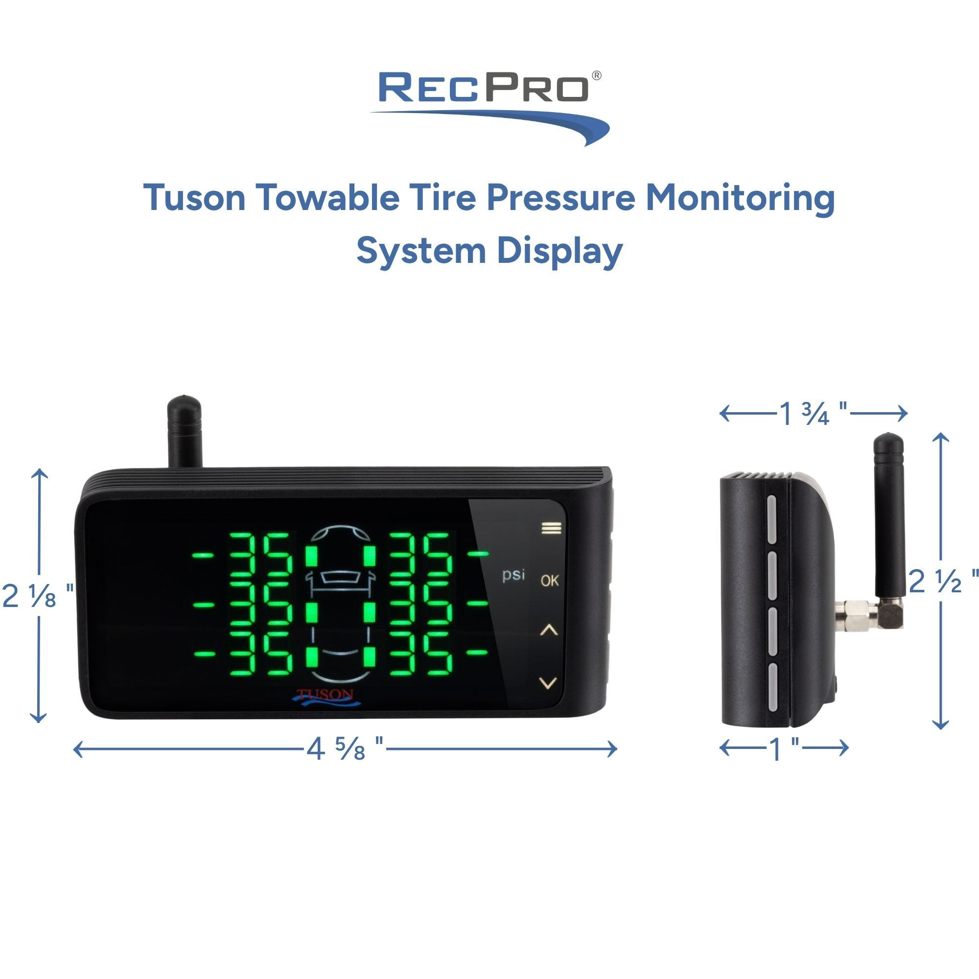 Tuson Towable Tire Pressure Monitoring System Display Measurements Tuson Towable Tire Pressure Monitoring System Display Measurements
