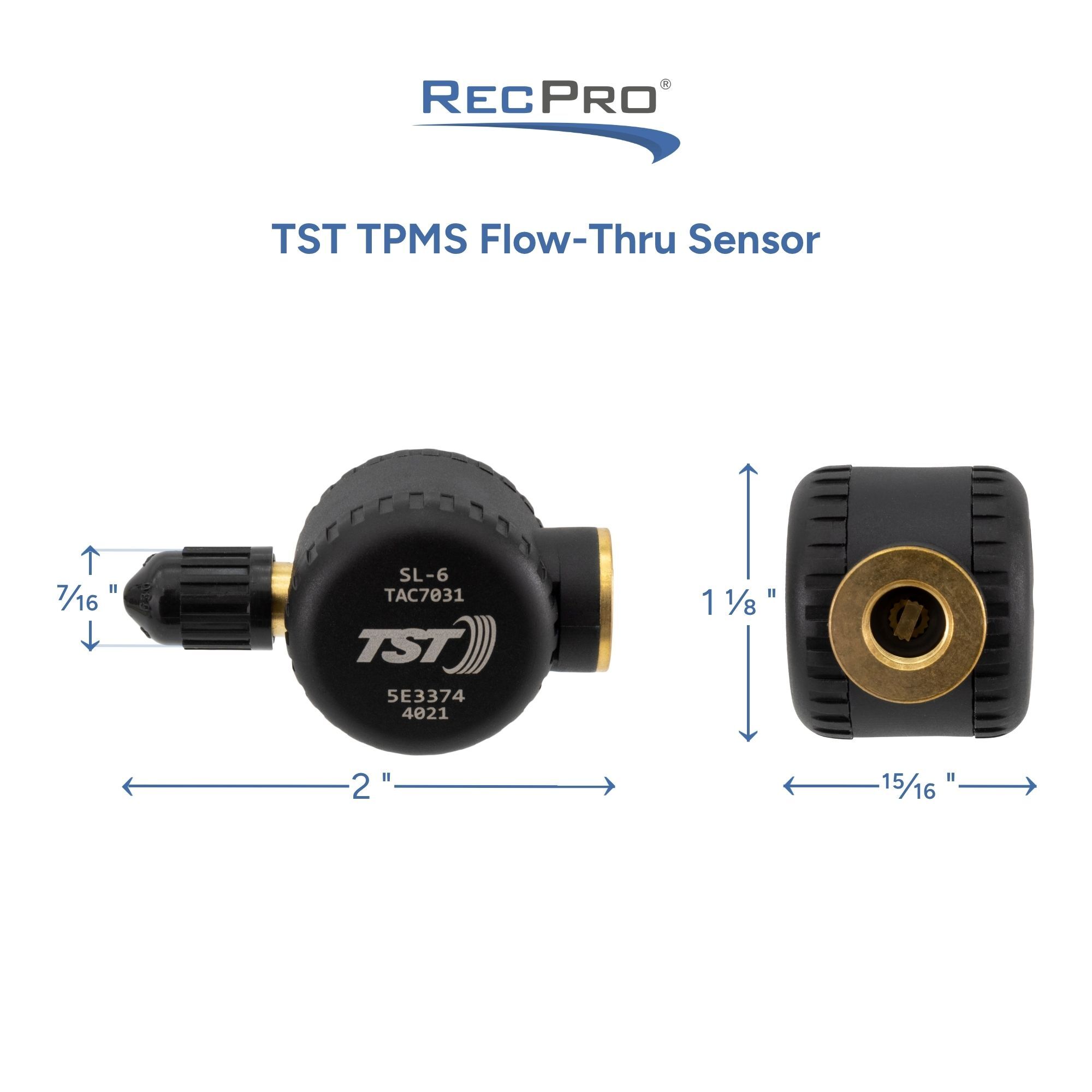 TST TPMS Flow-Thru Sensor Measurements 
