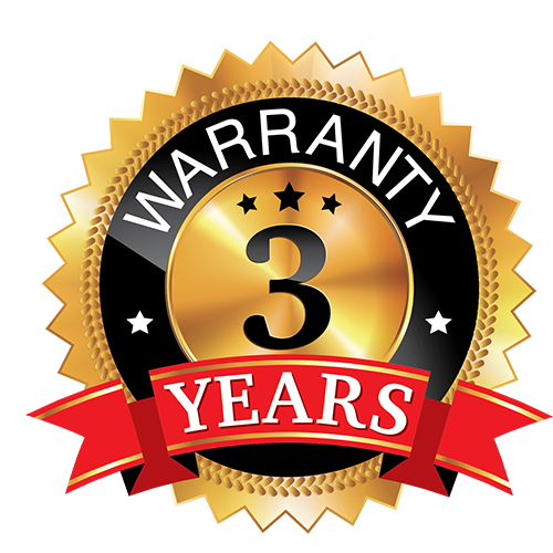 3 year warranty