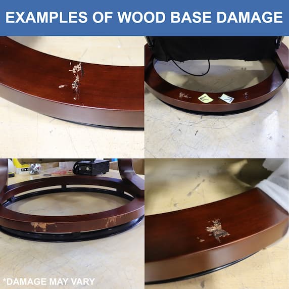 examples of wood base damage *damage may vary