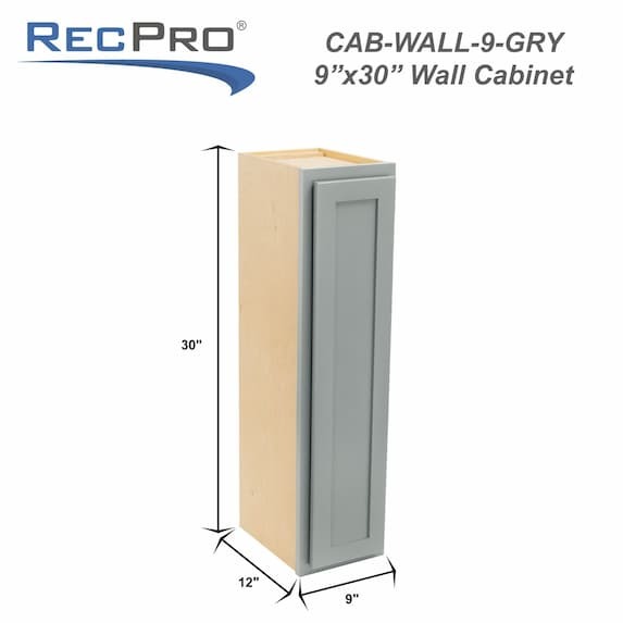 Measurements 9" W x 30" H x 12" D