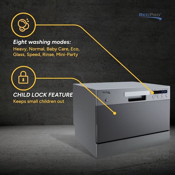 Eight Washing Modes, Child Lock Feature Eight Washing Modes, Child Lock Feature