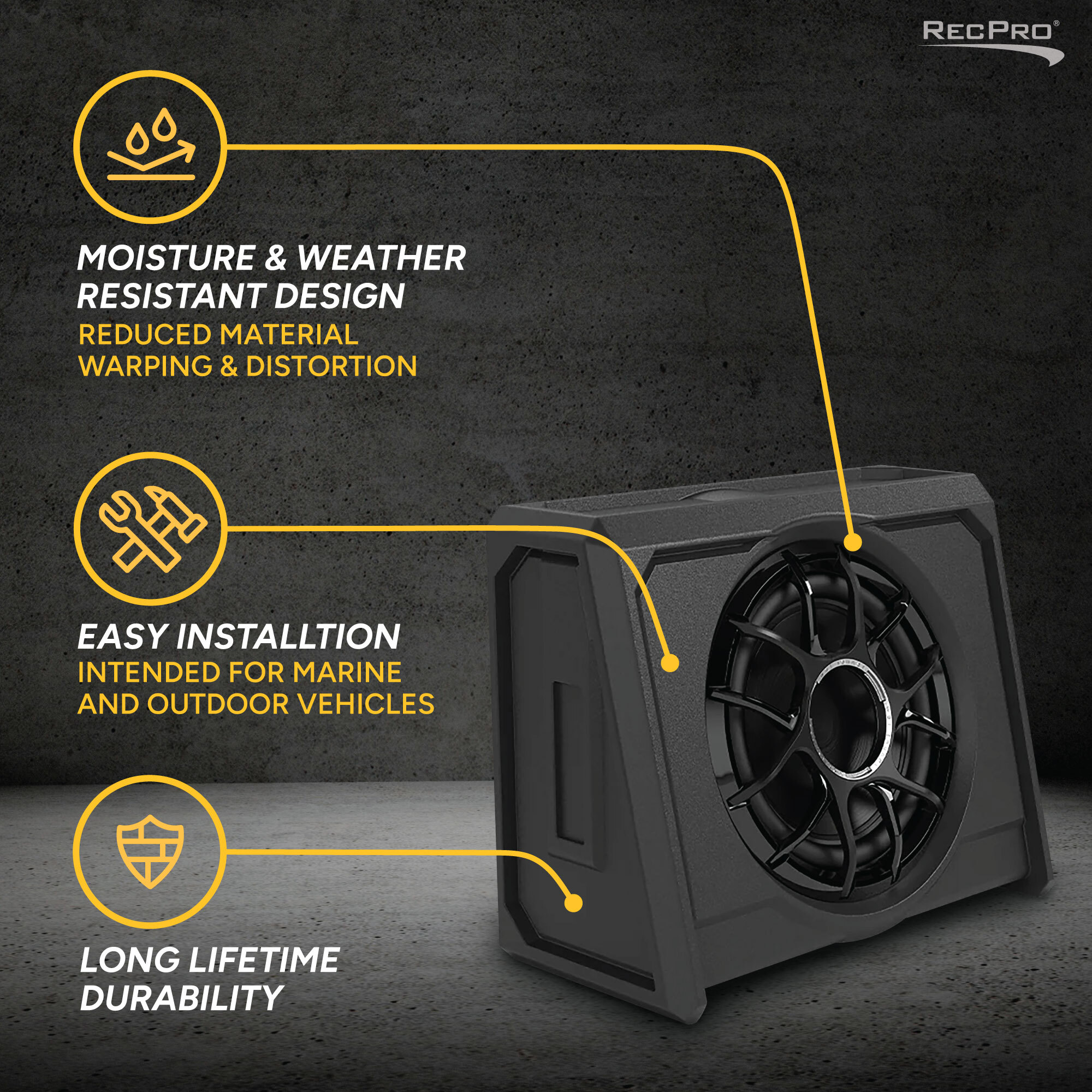 Moisture & Weather Resistant. Easy Installation. Long Lifetime Durability 