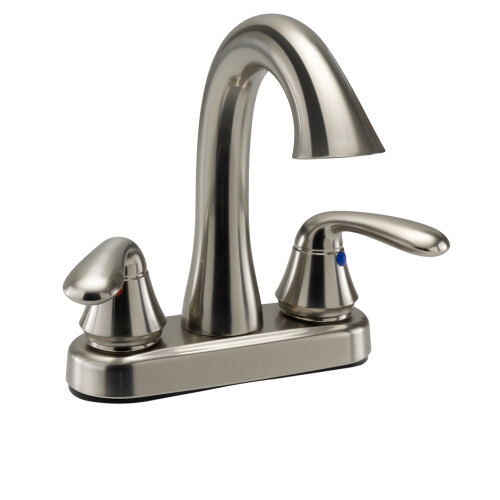 RV Bathroom Faucet with High Arch Brushed Nickel RecPro