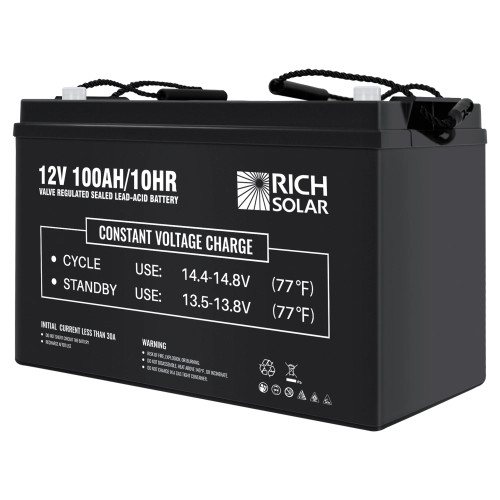 Rich Solar RV 12V 100Ah Deep Cycle AGM Battery - RecPro