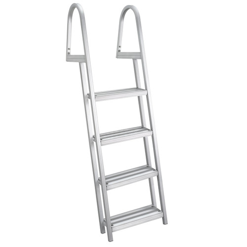 AL-B4 Compact Aluminum Four-Step Pontoon Boat Ladder